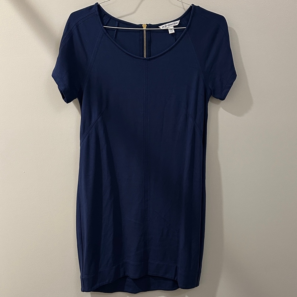Southern Tide Navy Short Sleeve Women's Dress